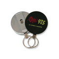 Large Round Retractable Coil Keyring